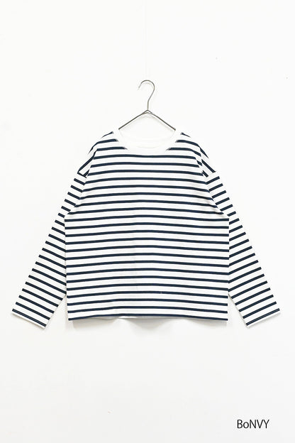 ワイドなボーダーロンTee