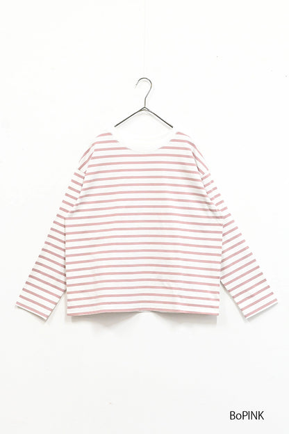 ワイドなボーダーロンTee