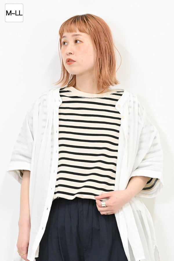 ワイドなボーダーTee