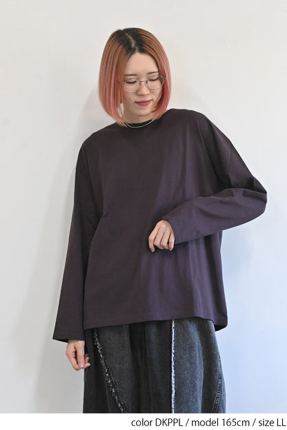 ワイドな無地ロンTEE②