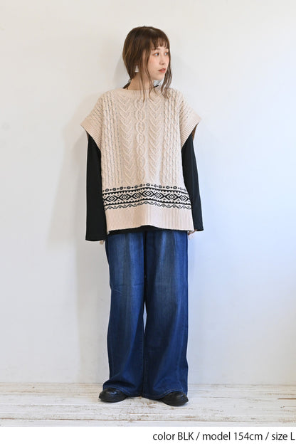 ワイドな無地ロンTEE②