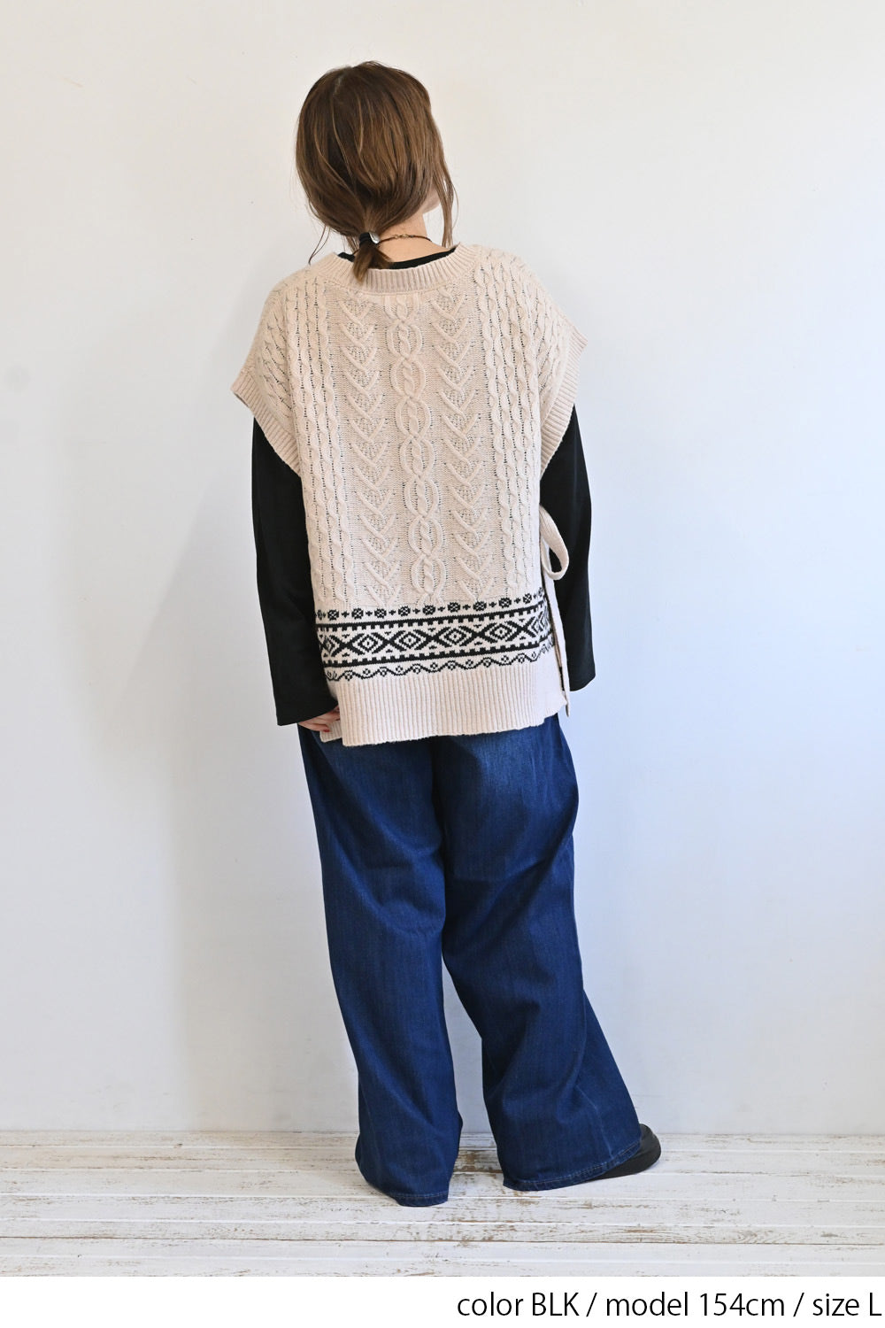 ワイドな無地ロンTEE②