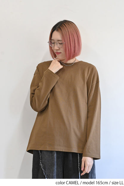ワイドな無地ロンTEE②