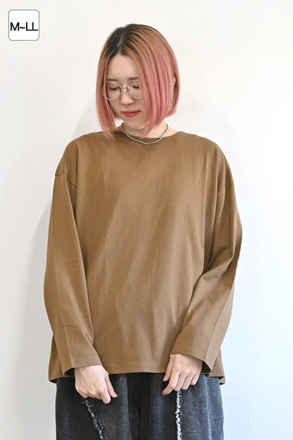 ワイドな無地ロンTEE②