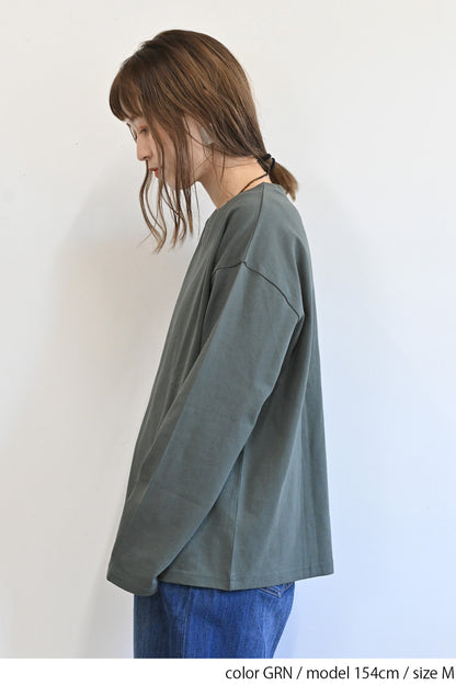 ワイドな無地ロンTEE②
