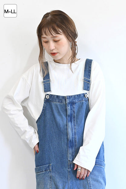 ワイドな無地ロンTEE②