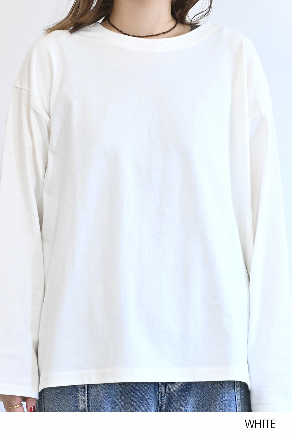 ワイドな無地ロンTEE②