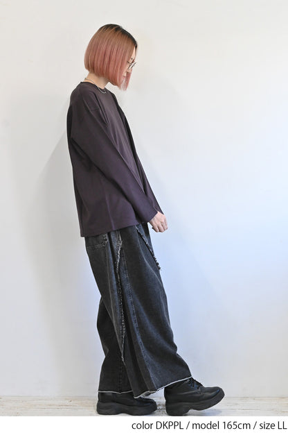 ワイドな無地ロンTEE②