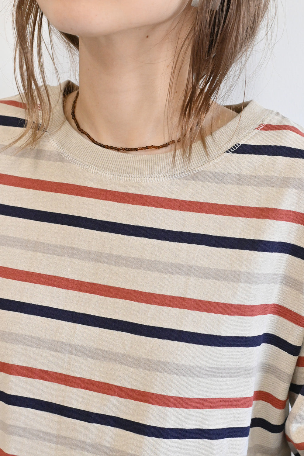 ≪SALE≫Wide Striped Long Sleeve Tee ②