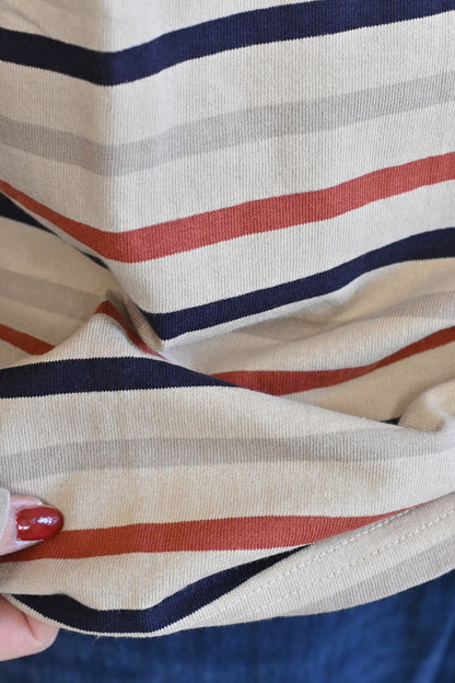 ≪SALE≫Wide Striped Long Sleeve Tee ②