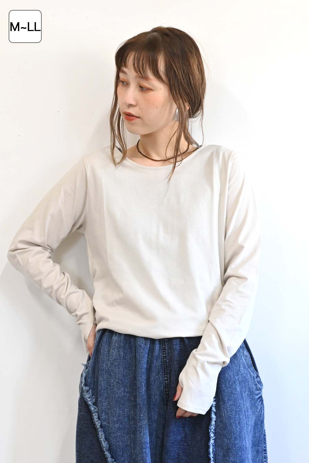 ハートキャッチ指穴ロンTEE