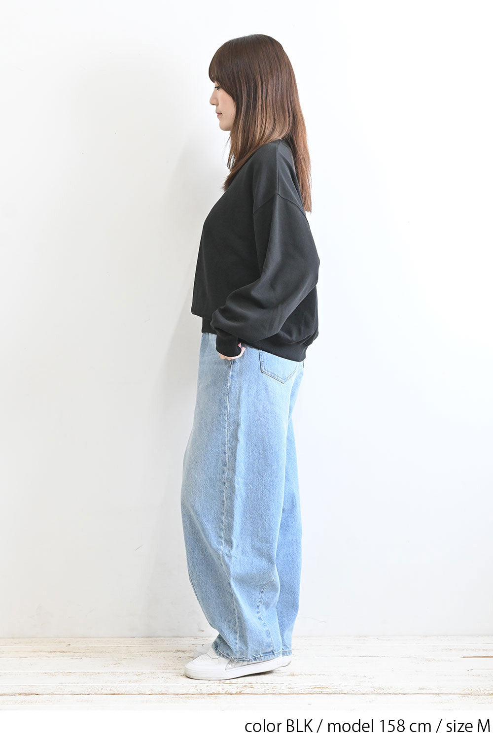 裾ギャザーOE裏毛プルオーバー