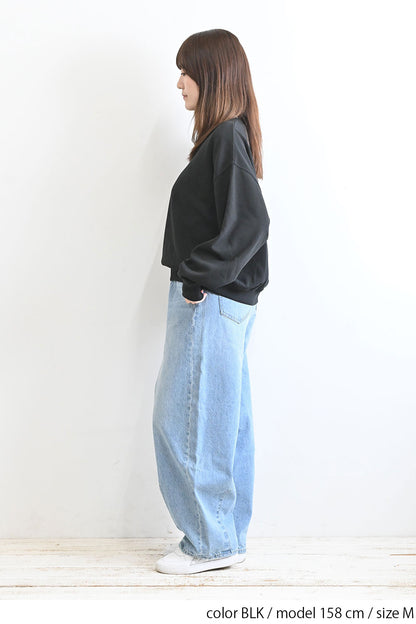 裾ギャザーOE裏毛プルオーバー