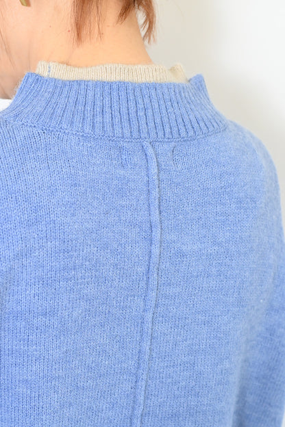 レイヤー風モックネックプルオーバー