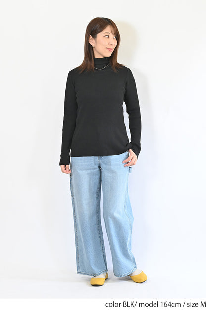 ≪SALE≫【neilikka】リブ編みタートルネックニット