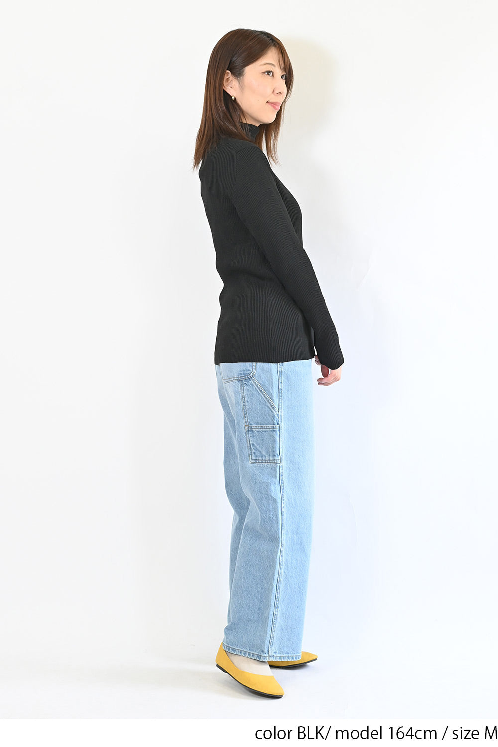 ≪SALE≫【neilikka】リブ編みタートルネックニット
