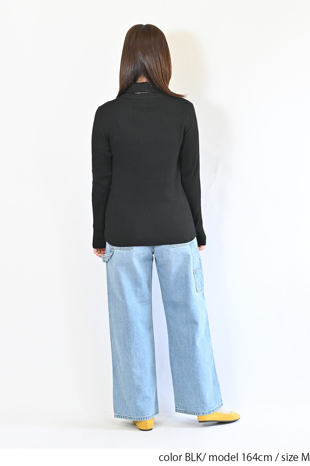 ≪SALE≫【neilikka】リブ編みタートルネックニット