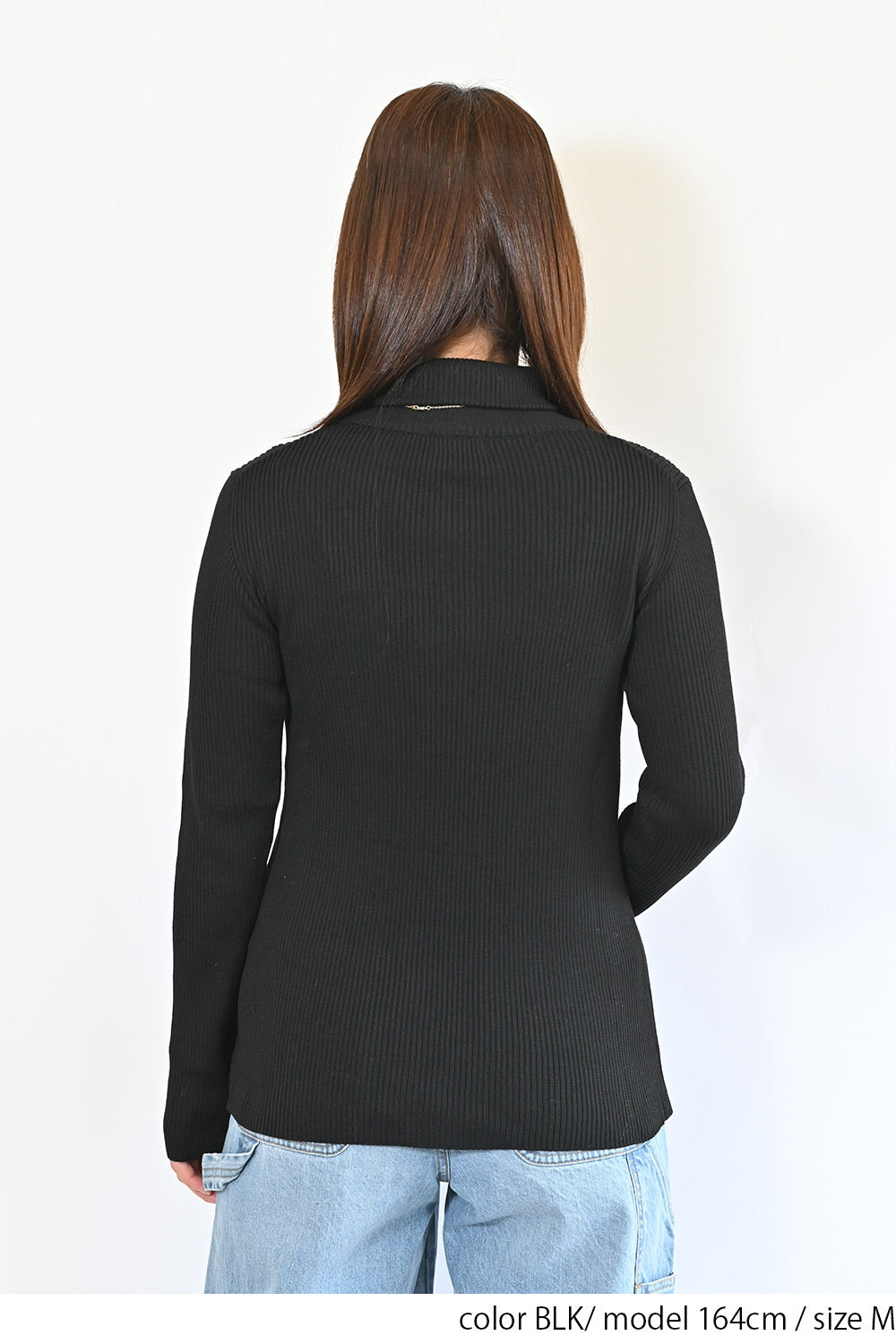 ≪SALE≫【neilikka】リブ編みタートルネックニット