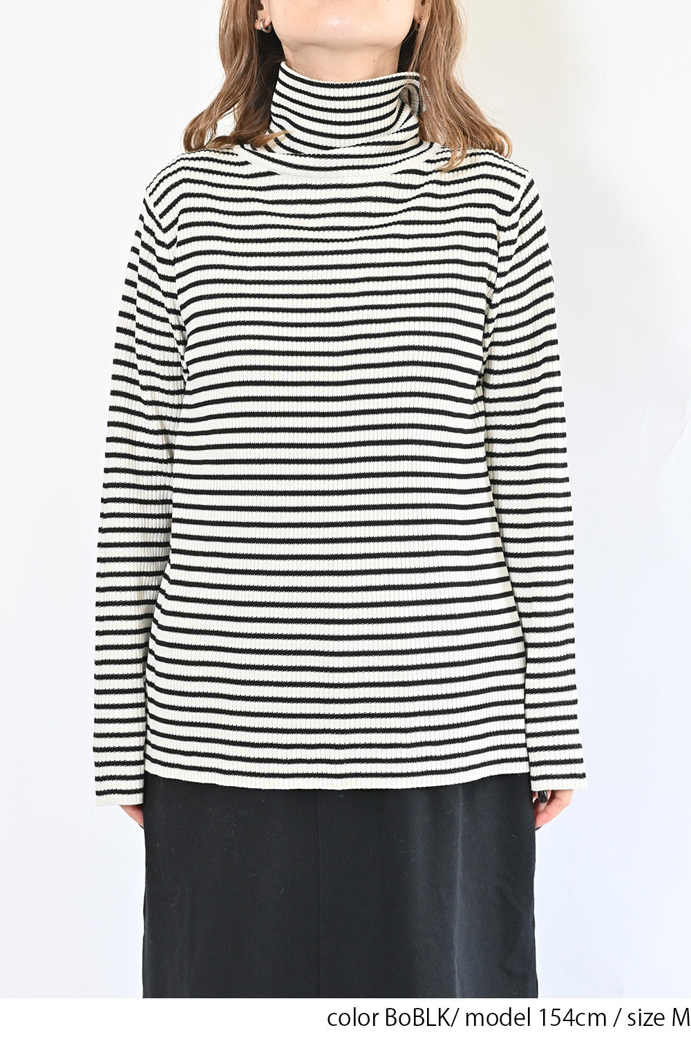 ≪SALE≫【neilikka】リブ編みタートルネックニット