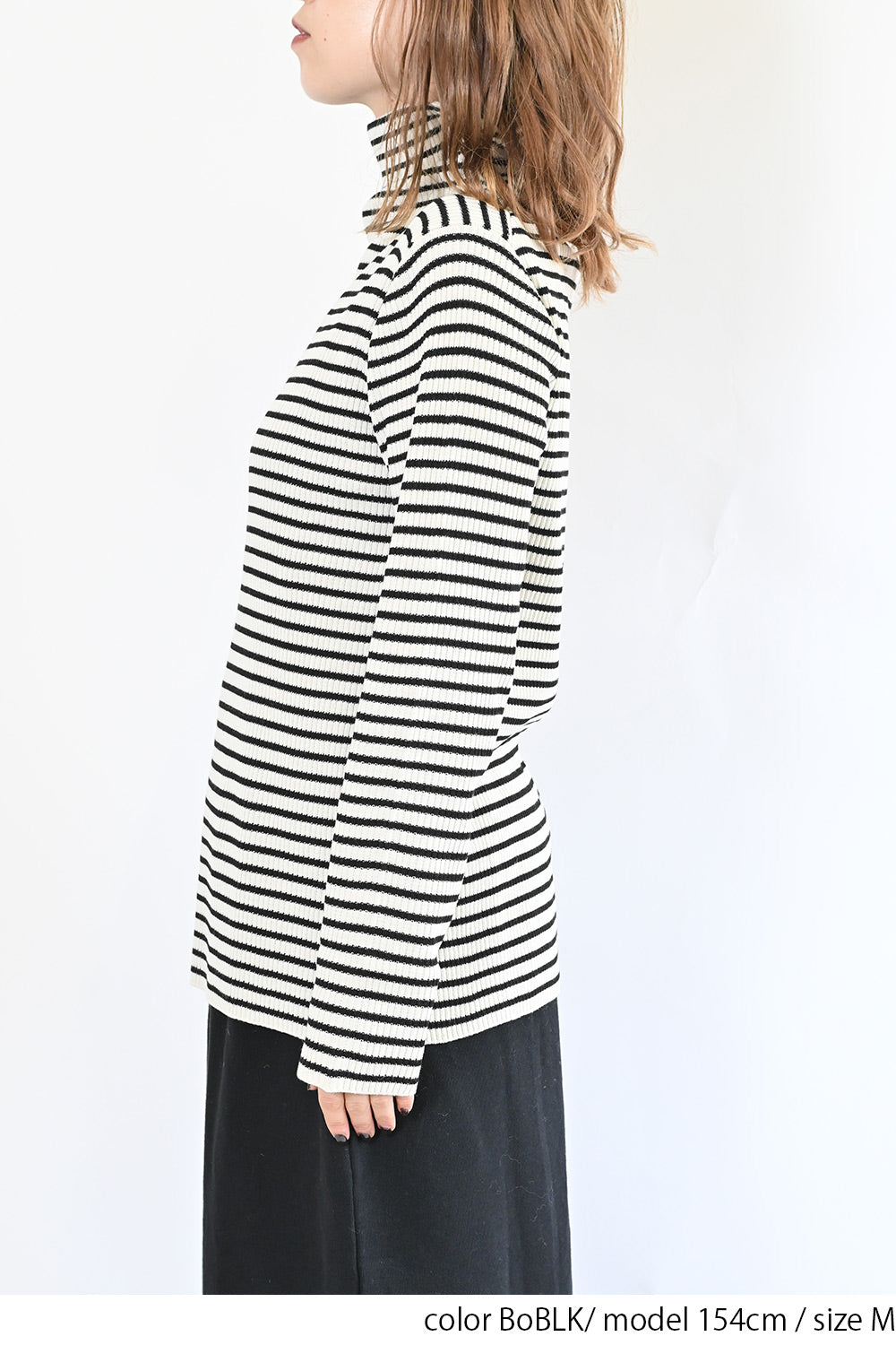 ≪SALE≫【neilikka】リブ編みタートルネックニット