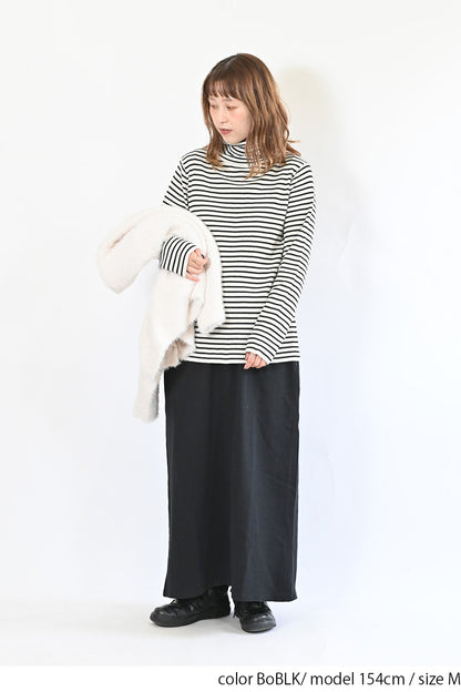 ≪SALE≫【neilikka】リブ編みタートルネックニット