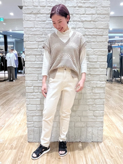 ≪OUTLET SALE≫ストレッチテーパードカラーパンツ