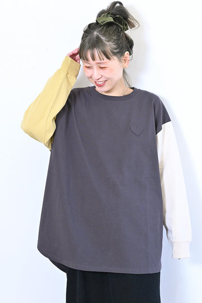 ハート裾ラウンド16OEチュニック②