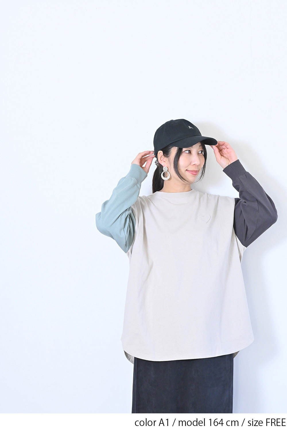 ハート裾ラウンド16OEチュニック②