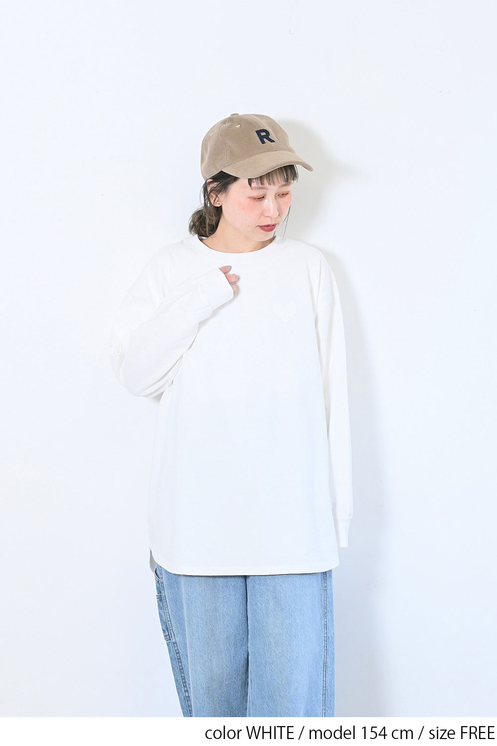WHITE / 154cm / FREE