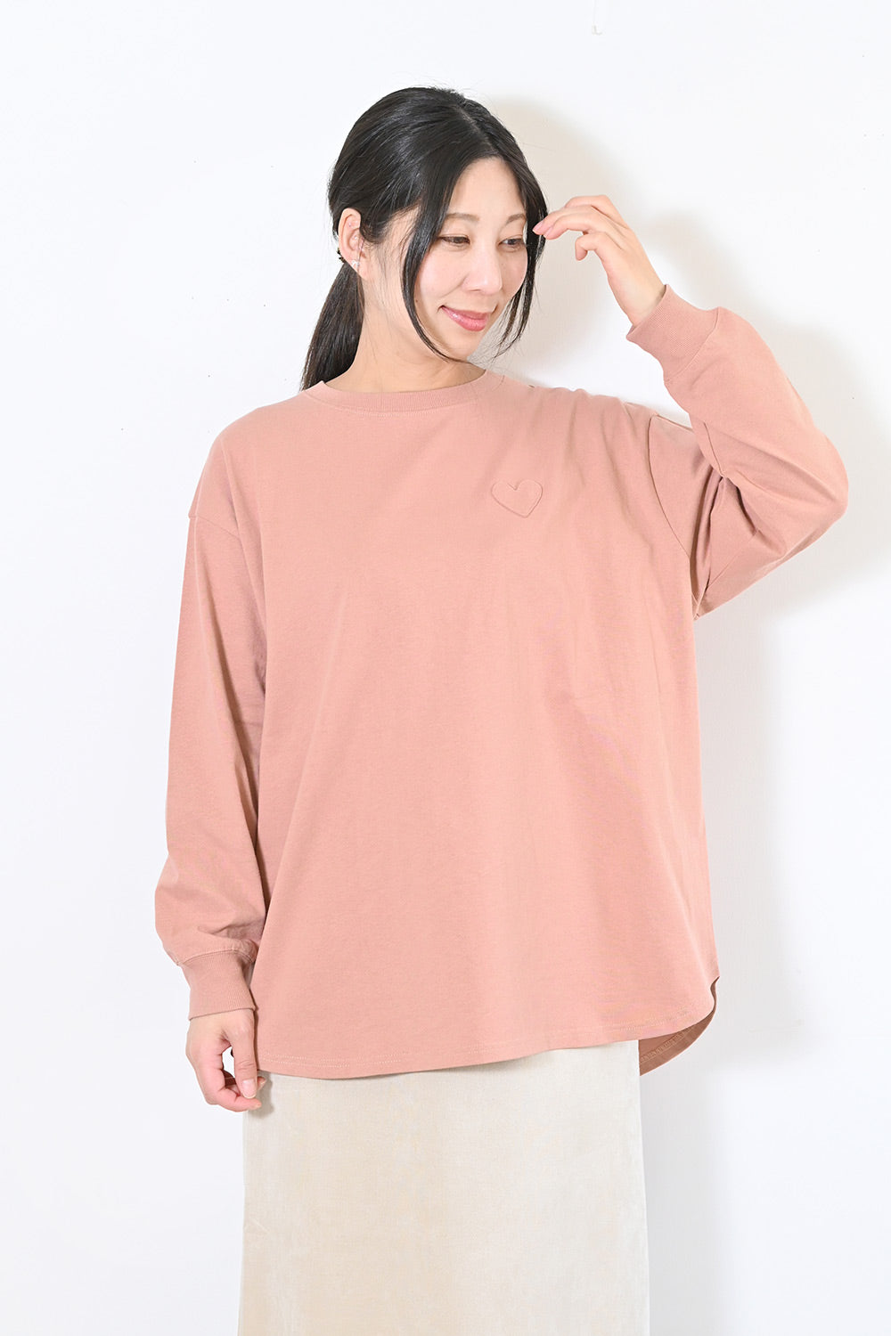 ハート裾ラウンド16OEチュニック②