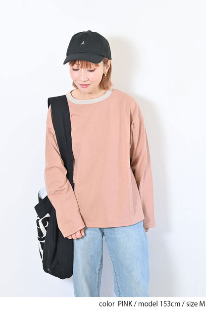 ≪SALE≫Wide Ringer Long Tee ②
