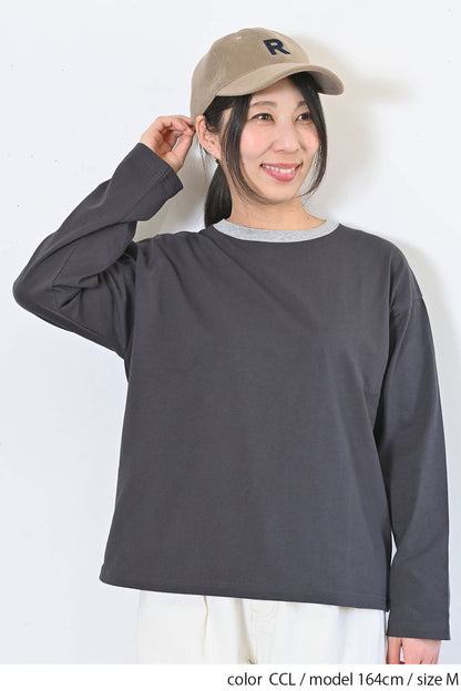 ≪SALE≫Wide Ringer Long Tee ②