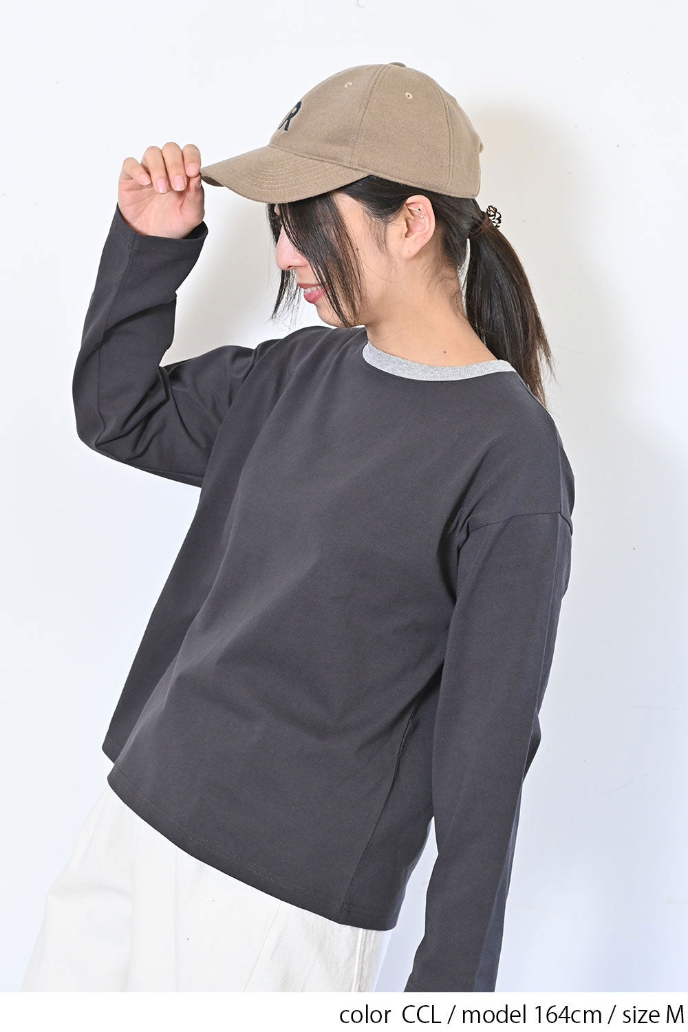 ≪SALE≫Wide Ringer Long Tee ②