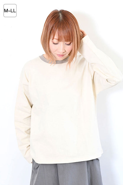 ≪SALE≫Wide Ringer Long Tee ②