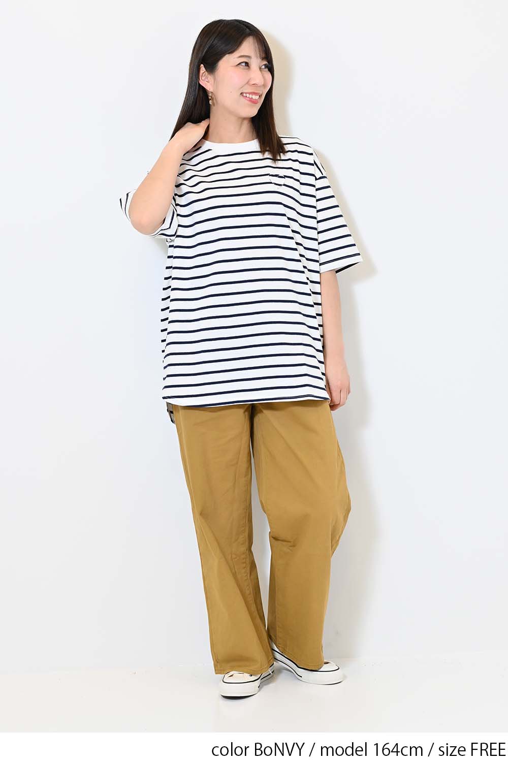 ≪SALE≫Heart Pocket Round Hem Short Sleeve Tunic