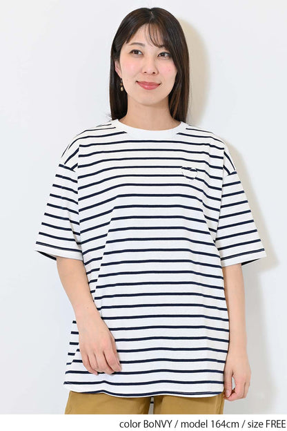 ≪SALE≫Heart Pocket Round Hem Short Sleeve Tunic