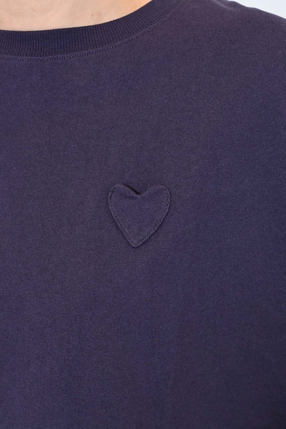 ≪SALE≫Heart Pocket Round Hem Short Sleeve Tunic