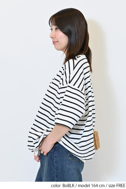 ≪SALE≫Heart Pocket Gathered Hem Pullover