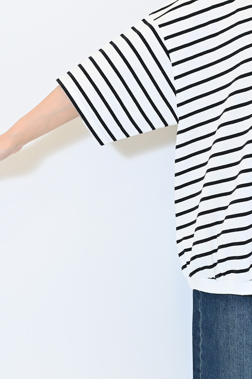 ≪SALE≫Heart Pocket Gathered Hem Pullover
