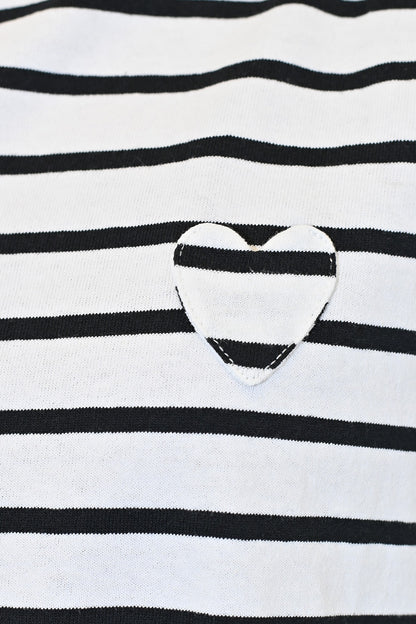≪SALE≫Heart Pocket Gathered Hem Pullover