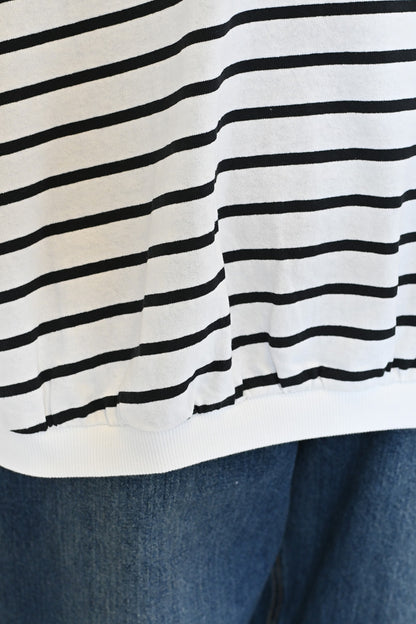 ≪SALE≫Heart Pocket Gathered Hem Pullover