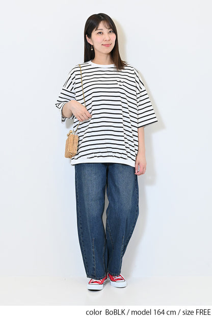 ≪SALE≫Heart Pocket Gathered Hem Pullover