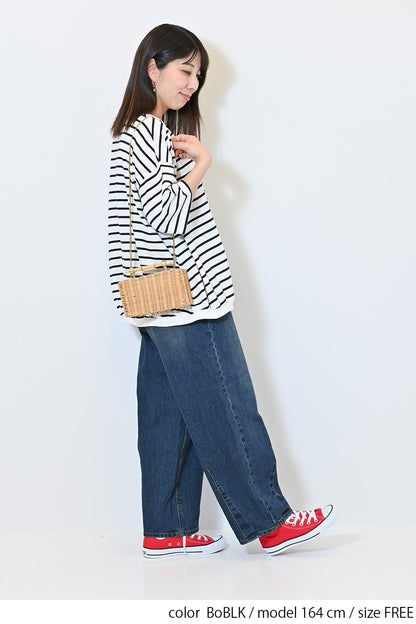 ≪SALE≫Heart Pocket Gathered Hem Pullover