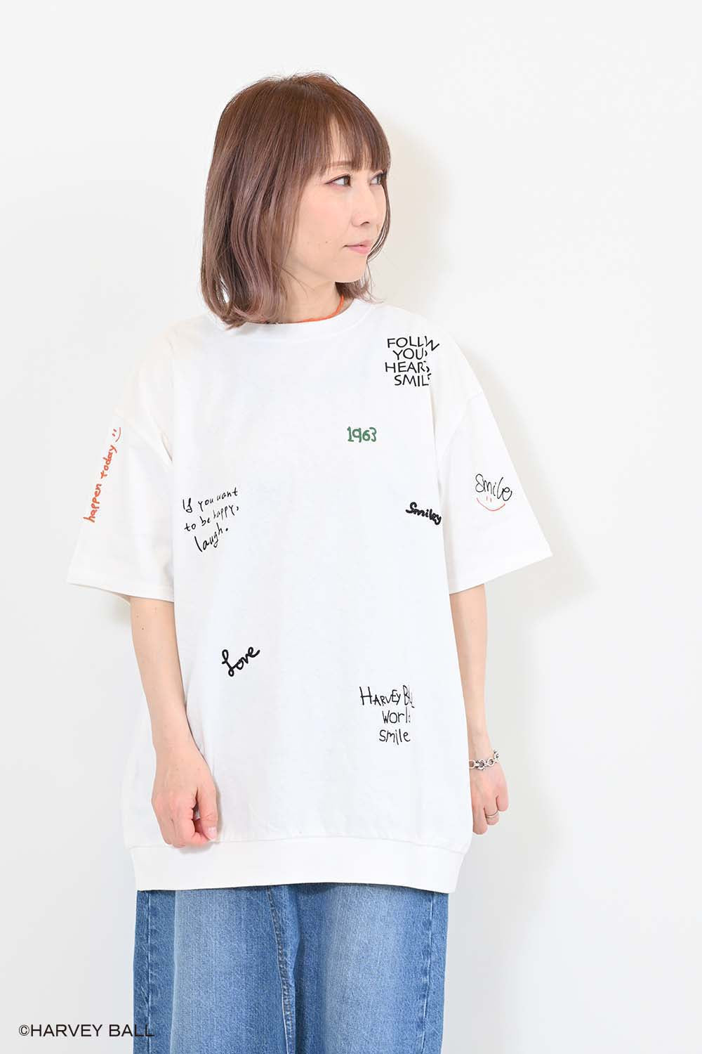 ≪SALE≫手書き風刺繍SMILE チュニック – HEART MARKET