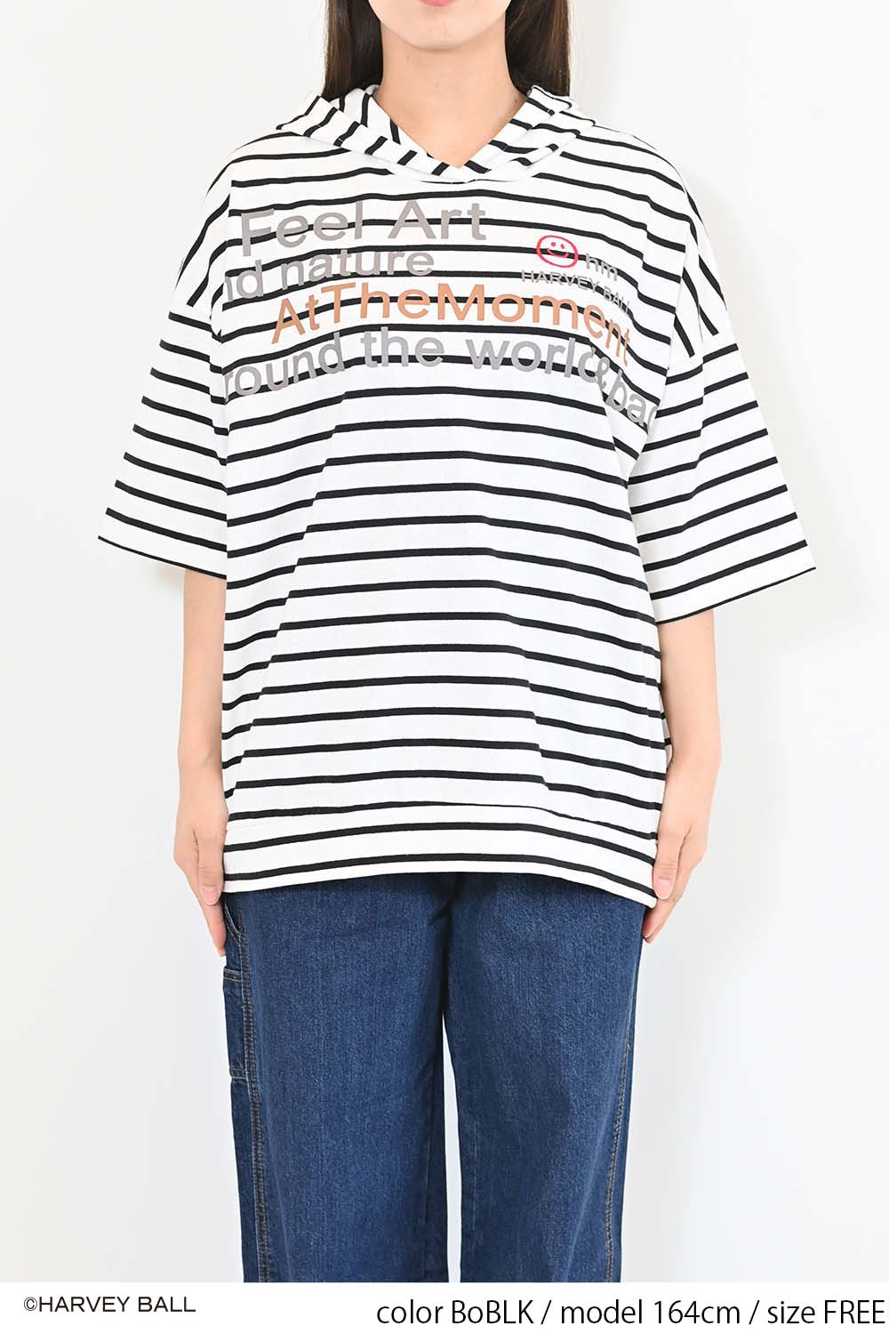 ≪SALE≫Smiley Face Hooded Parka Tunic