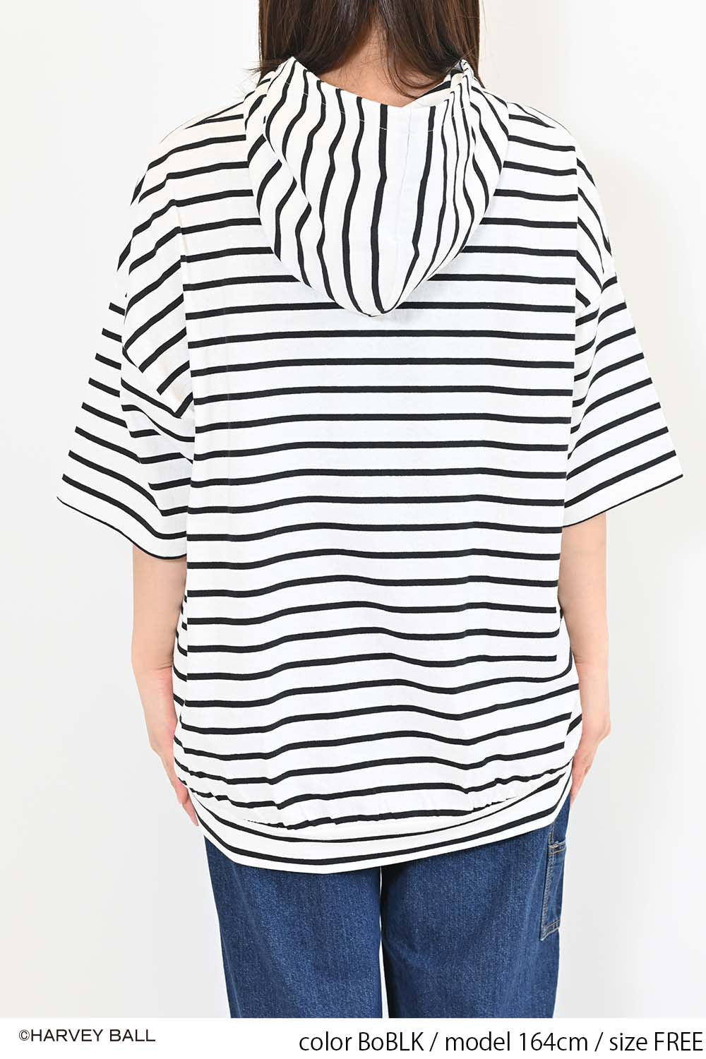 ≪SALE≫Smiley Face Hooded Parka Tunic