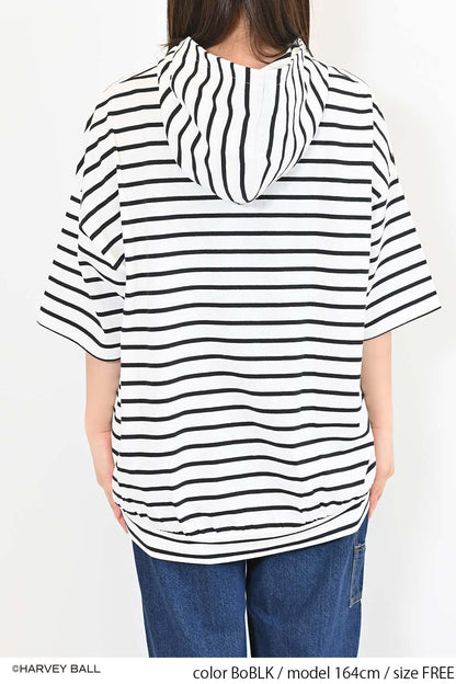 ≪SALE≫Smiley Face Hooded Parka Tunic