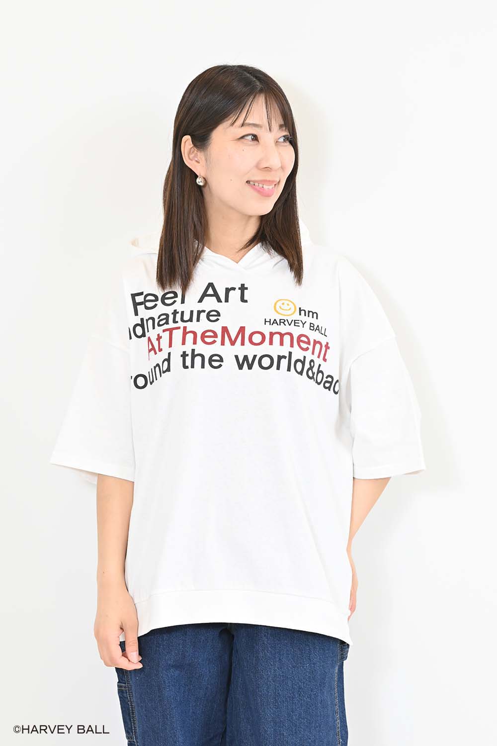 ≪SALE≫Smiley Face Hooded Parka Tunic