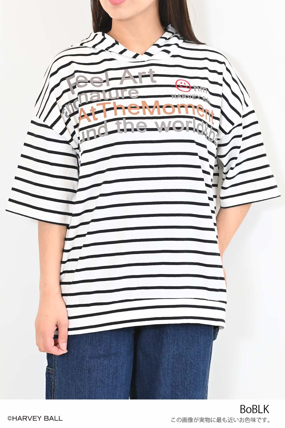≪SALE≫Smiley Face Hooded Parka Tunic