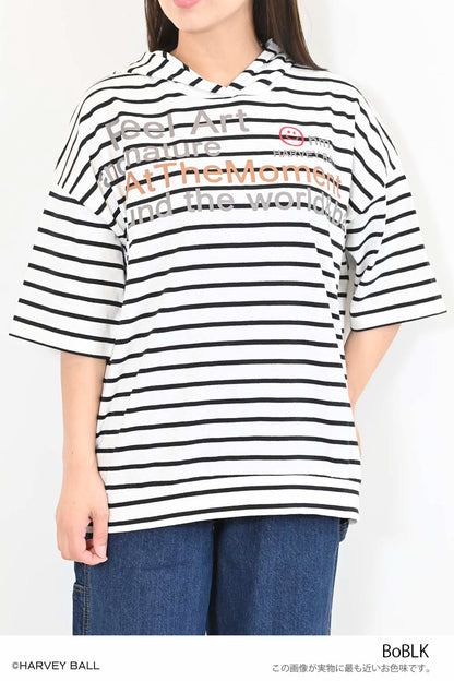 ≪SALE≫Smiley Face Hooded Parka Tunic